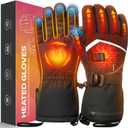 Heated Gloves for Men Women, Rechargeable Hand Warmer Gloves with Touchscreen, Waterproof Electric Heated Ski Glove for Winter Outdoor Work Hunting Camping Snowboarding Hiking Raynau, Size: Medium
