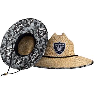 FOCO Men's NFL Team Logo Floral Lifeguard Beach Straw Sun Hat