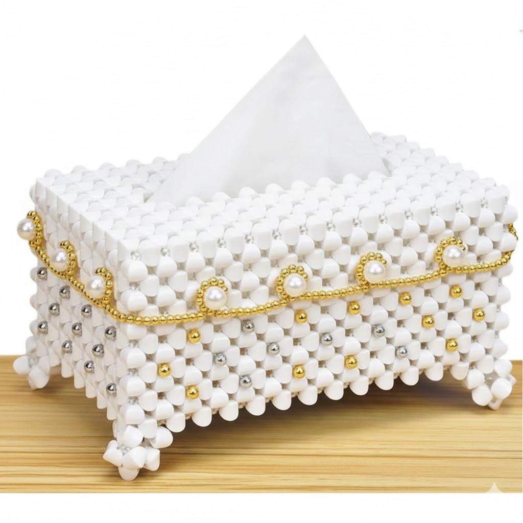 Tissue Box Tissues Holder Cover Stand,Rectangle Acrylic Paper Box Decorative Desk Organizer for Tabletop,Bathroom,Car,Office,Toilet
