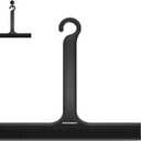 LORESJOY Shower Squeegee for Glass Doors, Squeegee for Shower Glass, 2 in 1 Shower Wiper, Bathroom Squeegee for Shower, Cleaning Tile Wall, Car, 10 Inch Black