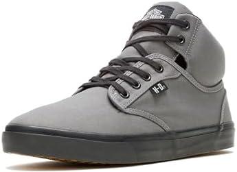 Harley-Davidson Men's Wrenford Canvas Motorcycle Casual Sneaker, 9
