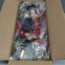 Christmas Candle Holder Xmas Decorations 3 Candle Holders with Magnolia Flowers Glitter Ball Ornaments Pine Needles Red Bow for Table Centerpiece Holiday Decor Xmas Decorations