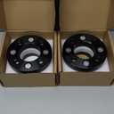 JiiinMiiin 4X4 1"(25mm) Black Wheel Spacers Adapters with Hub bore 68mm Fits for EZ GO EZGO Club Car, Thick 4x101.6mm 1/2" x20 Studs, 4PCS