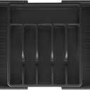 Expandable Silverware Drawer Organizer  Adjustable Utensil Tray & Cutlery Organizer, BPA-Free Plastic Flatware Divider, Non-Slip Kitchen Drawer Organizer (Fits 1222 Drawers, 8 Compartments)