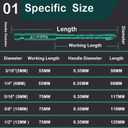 Mgtgbao10pc Green 5/32Masonry Drill Bits, 4MM Concrete Drill Bit Set for Tile,Brick, Plastic and Wood,Tungsten Carbide Tip Best for Wall Mirror and Ceramic Tile