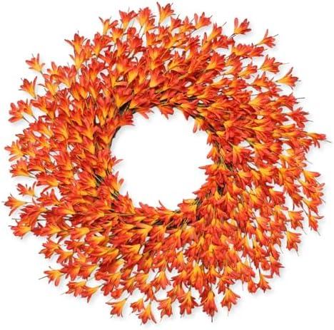 26 Inch Realistic Fall Wreaths for Front Door Outside Autumn Wreath Outdoor Indoors Fall Decorations for Home Thanksgiving Halloween Holiday Decorations Clearance for Wall Porch Door (Orange) 26 Inch Realistic Fall Wreaths for Front Door Outside Autumn Wreath Outdoor Indoors Fall Decorations for Home Thanksgiving Halloween Holiday Decorations Clearance for Wall Porch Door (Orange)