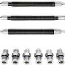 High Pressure Oil Pump (HPOP) Hoses & Crossover Line Kit - Dual Braided Steel Replacement for 1999-2003 Ford 7.3L Powerstroke (F-250/F-350/F-450/F-550 Super Duty, Excursion)