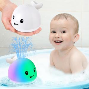 Gigilli Baby Bath Toys, Bath Toys for Kids Ages 1-3, 1 2 3 Year Boy Girl Gift Christmas Stocking Stuffers for Babies 6-12-18 Months Light Up Whale Bath Toy Sprinkler Toddler Birthday Bathtub Water Toy