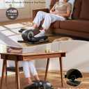 MERACH Under Desk Elliptical Machine, Leg Exerciser While Sitting for Seniors with 12-Speeds & Remote Control, Quiet Portable Electric Seated Pedal Exerciser Machine for Home Office