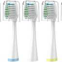 Replacement Brush Heads for Smile Bright Platinum Sonic Electric Toothbrush, Soft Bristles, 5-Pack, with Covers