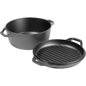 Lodge Chef Collection 6qt Double Dutch Oven