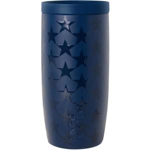 Simple Modern 4th of July Signature Voyager | 16oz Travel Coffee Mug Tumbler with 360 Lid | Gifts for Women Men | Ceramic-Lined Insulated Stainless Steel Cold Brew Iced Coffee Cup | Stars Navy
