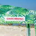 CoolCabana Beach Shade Tent - Easy Setup, UPF 50+ Protection, Large & Medium Sizes, Compact & Wind Resistant - Beach Cabana for The Whole Family - Palms, Large, 64ft2 - 8' x 8'