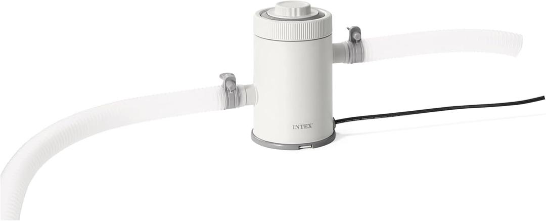 INTEX C330 Cartridge Filter Pump for Above Ground Pools: 330 GPH Pump Flow Rate - Auto Timer - HydroAeration Technology - Includes Type H Filter Cartridge - Turnover Rate/System Flow 300 GPH