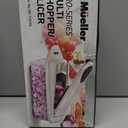 Mueller Pro-Series 10-in-1, 8 Blade Vegetable Chopper, Mandoline Slicer, Food Chopper with Container, Fruit Slicer, Kitchen Gadgets & Accessories, Home Essentials (White Sand/Gray)