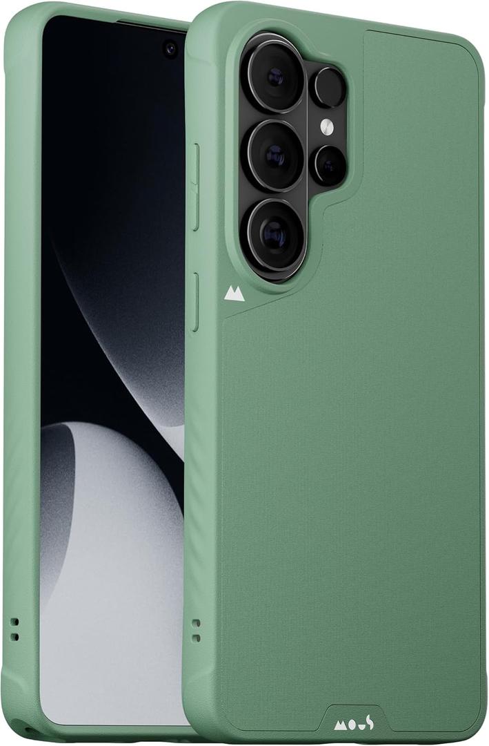 Mous for Samsung Galaxy S26 Ultra Case, Compatible with MagSafe & Qi2  Limitless Protective Galaxy S26 Ultra Case  Shockproof, Full Camera Protection, Magnetic, Anti-Scratch Back, Sage Green