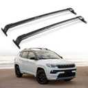 Snailfly Roof Rack Cross Bars Fit for Jeep Compass 2018-2026, Easy Install All Aluminum Crossbars Cargo Carrier, 220 lbs Rooftop Accessories for Bike Kayak Skis Luggage