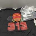 Detroit 313 Area Code What Up Doe Black Woman T-Shirt (XL, Black)