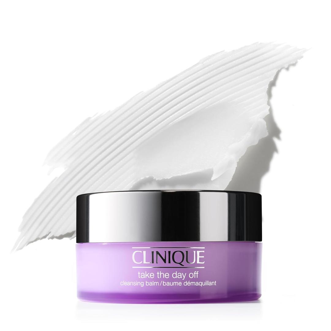 Clinique Take The Day Off Cleansing Balm Makeup Remover | Dissolves Face + Eye Makeup and Sunscreen | For All Skin Types