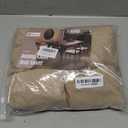 Genina Waterproof Seat Covers for Dining Room Chairs Covers Dining Chair Cover Kitchen Chair Covers (Khaki, 6 Pcs)