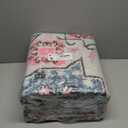 Smiry 6x9 Area Rugs for Living Room, Boho Chic Style Printed Rugs, Low Pile, Non-Shedding, Easy Care, Machine Washable Lightweight Floor Carpets Rugs for Bedroom, Dining Room, Home Office, Pink