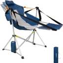KingCamp Hammock Chair with Footrest – Heavy Duty Swinging Rocking Camping Chairs for Adults up to 400lbs, Folding Portable Oversized Rocker with Cup Holder & Pillow for Outdoor Beach Lawn RV Sports