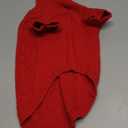 Queenmore Small Dog Pullover Sweater, Cold Weather Cable Knitwear, Classic Turtleneck Thick Warm Clothes for Chihuahua, Bulldog, Dachshund, Pug (Red, Large)