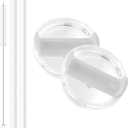 2 Pack 30 oz Tumbler Lid Replacement Fit for Stanley Cup, Replacement Lids Fit for Stanley Travel Tumbler, Spill Proof Tumbler Covers for Stanley Cup Accessories (White)