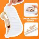 Vonair Girls Rainbow Sandals Open Toe Elastic Back Strap Comfortable Summer Sandals with Soft Rubber Sole, 5 Big Kid, Gold