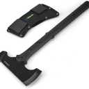 Hitdudu Camping Axe and Hatchet, 15.7" Tactical Tomahawk with Hammer Face, Nylon Fiber Handle for Outdoor Survival Hiking Camping