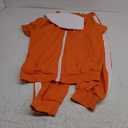 ComfyCamper Orange Jumpsuit Costume - Adult Men's Tracksuit Track Suit Jumpsuit Halloween Cosplay Costumes Teens Boys, M