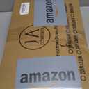 JA COMFORTS 1220 Premium Goose Down Feather Throw Pillow Inserts(Set of 2)-5% Down Filling,High Filling Weight,250 TC Cotton Cover, Square, White