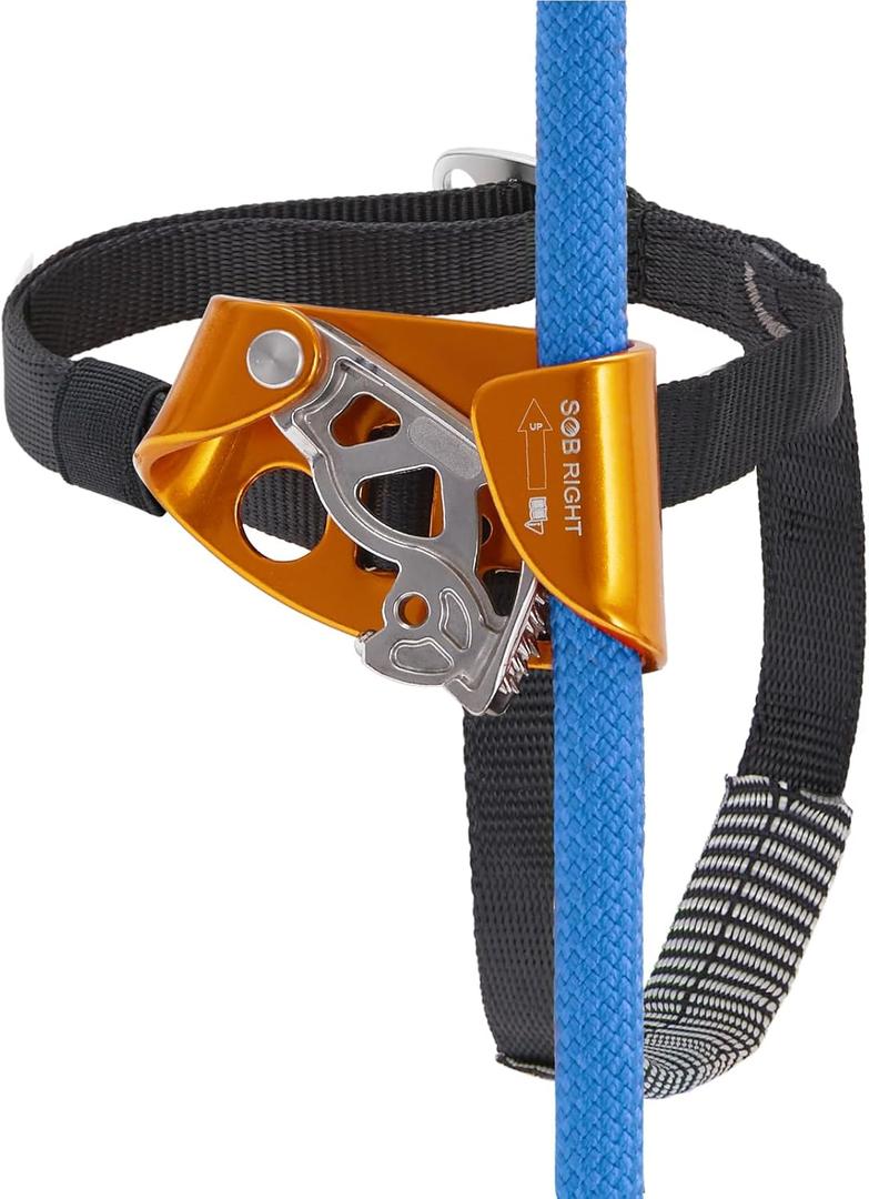 Foot Ascender, Riser Rock Climbing Mountaineering Tree Arborist, Equipment Climbing Device for 8-13mm Rope