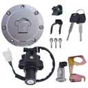 waltyotur Ignition Switch Fuel Gas Cap Seat Lock Key Set Replacement for Honda CBR600F4/F4I CBR600RR CBR900RR CBR929RR CBR954RR CBR1000RR CBR1100XX VTR1000 VFR800 NT650 NT700V