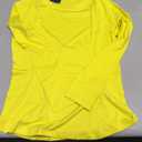 SPVISE Long Sleeve Compression Shirts for Women Workout Tops Cool Dry Breathable Yoga Running Hiking T-Shirt Fitted Basic Top (Yellow, S)