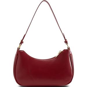 Shoulder Bag for Women Y2K Trendy Hobo Handbags Purse Vegan Leather Clutch Handbag with 2 Adjustable Removable Straps