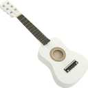 21 Inch Guitar Small Acoustic Guitar for Beginners 6- String Wooden Guitar White