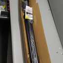 Tension Curtain Rod 51-126 Inch, Long Curtain Rod No Drilling for Window or Bathroom, Outdoor Curtain Rods for Patio Tension Rods, Easy to Install, Never Rust, Rod Diameter 1.26 Inches - Black