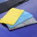 Microfiber Towel for Car Cleaning,Cleaning Supplies Upgraded 450gsm Ultra-Thick,Washcloths Detailing,Exterior Interior Microfiber Rags 16in x 16in(6-Pack)