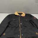 EKLENTSON Men's Winter Jacket Thick Thermal Cotton Warm Fleece Lined Coat Trucker Lapel Work Cargo Jackets for Men (Medium, Black)