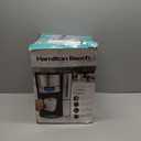 Hamilton Beach One Press Programmable Dispensing 12 Cup Coffee Maker with Internal Coffee Pot, Stays Warm and Fresh for Hours, 60 oz. Removable Reservoir, Black & Stainless Steel (47950)