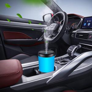 One Fire Car Diffuser Desk Humidifier - 7 Color Car Diffusers for Essential Oils, Portable Travel Humidifier (C-Black)