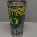 Tervis 30oz stainless steel tumbler featuring the University of Oregon Ducks logo