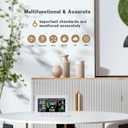 Smart Air Quality Monitor, Indoor Air Quality Meter Detects CO2, PM2.5, PM1.0, TVOC, Temperature and Humidity Detector with Smart App and Intelligent Control