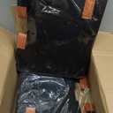 Windyun 12 Pcs 12 Bottle Wine Bottle Boxes for Moving Wine Carrier Tote with Reinforced Cardboard Set 14.5''x12.6''x10.63'' Reusable Felt Tote Bag with Handles Collapsible Ratafia Packing (Black)