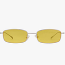 ADE WU Small Narrow Rectangle Sunglasses Womens Mens Retro Y2k 80s 90s UV400 Sunnies