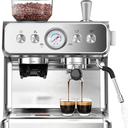 COWSAR 20 Bar Espresso Machine with Grinder & Milk Frother Steam Wand, 58mm Expresso Coffee machines, Commercial Stainless Steel Coffee Maker for Cappuccino and Latte, Perfect for Home Café-Pro