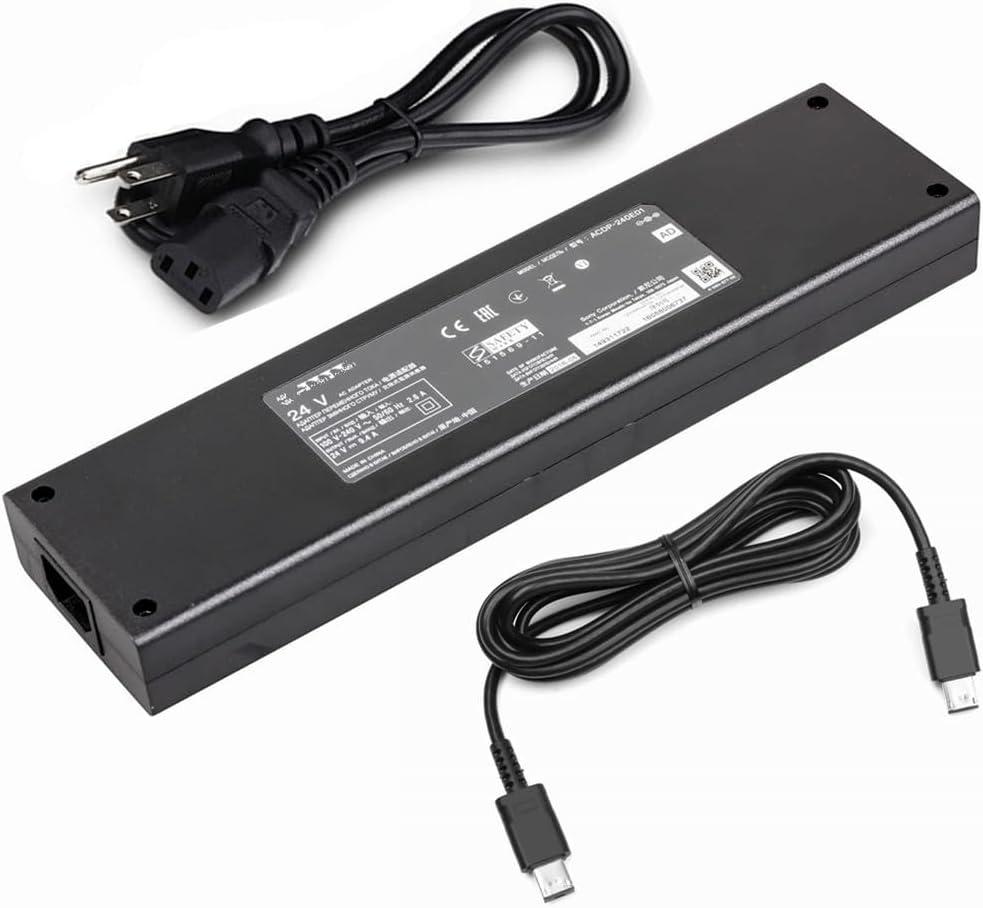 Genuine 24V 10A 240W ACDP-240E02 AC Power Supply Adapter Compatible with Sony XBR-65X900E XBR-55X900E KD-65XE9005B U 930E 55 XBR65X900E TV XBR-55X930E Smart LED TV ACDP-240E01 Adapter + 2 Cables