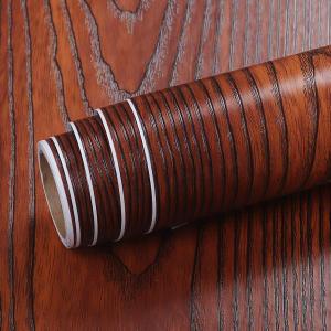 Livelynine 36 x 197 inch Mahogany Wood countertop Contact Paper Waterproof Peel and Stick countertops Woodgrain Contact Paper for Counter top Desk Table Kitchen Wallpaper red Oak Wood Look Vinyl wrap