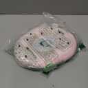 ANWA Adjustable Cat Cone Collar Soft, Cute Cat Donut Collar After Surgery, Kitten Recovery Cones to Stop Licking (Pink, S)